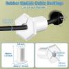4 Pcs Cable Routing Kit Compatible with Starlink Cable Grommet, White view 2
