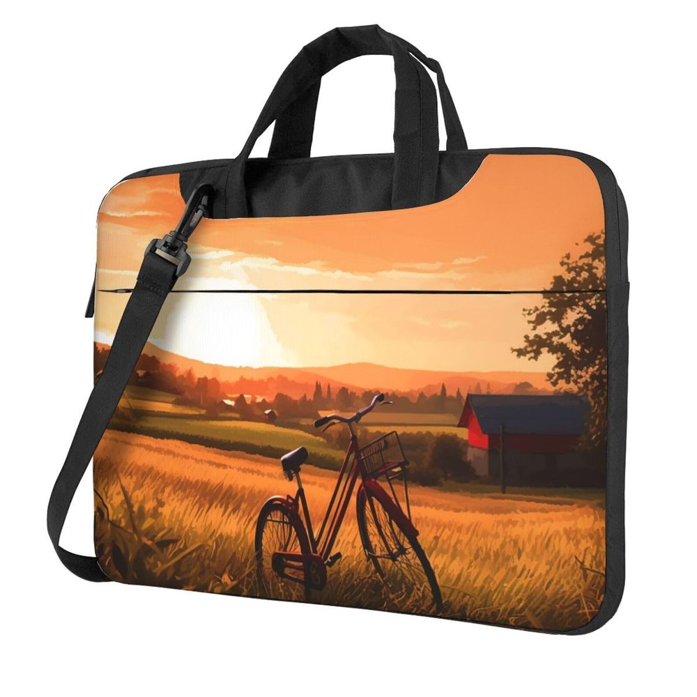 14 inch Laptop Tote Bag Men Women Sunset Rural View Shoulder Laptop Sleeve Briefcase Messenger Computer Bag