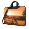 14 inch Laptop Tote Bag Men Women Sunset Rural View Shoulder Laptop Sleeve Briefcase Messenger Computer Bag view 1