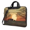15.6 inch Laptop Tote Bag Men Women Sunrise Print Shoulder Laptop Sleeve Briefcase Messenger Computer Bag view 1