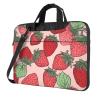 13 inch Laptop Tote Bag Men Women Strawberry pattern Shoulder Laptop Sleeve Briefcase Messenger Computer Bag view 1