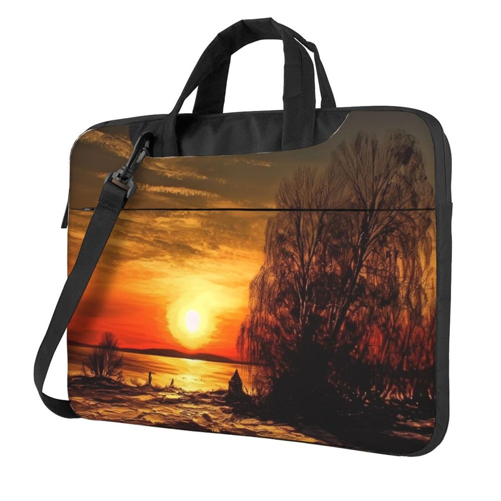 15.6 inch Laptop Tote Bag Men Women Sunset Shoulder Laptop Sleeve Briefcase Messenger Computer Bag