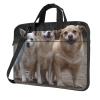 15.6 inch Laptop Tote Bag Men Women Three Dogs Shoulder Laptop Sleeve Briefcase Messenger Computer Bag view 1