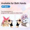 Falling in Art 5 Pack Drawing Gloves With Two Fingers, Digital Artist for Left and Right Hand, Soft Art for Graphic Drawing Tablets, iPads, Monitors and Paper Sketching, M view 3