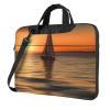 14 inch Laptop Tote Bag Men Women Sunset Beach Sailboat Shoulder Laptop Sleeve Briefcase Messenger Computer Bag view 1