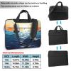 13 inch Laptop Tote Bag Men Women Ocean Waves Sailboat Shoulder Laptop Sleeve Briefcase Messenger Computer Bag view 2