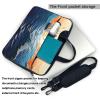 13 inch Laptop Tote Bag Men Women Ocean Waves Sailboat Shoulder Laptop Sleeve Briefcase Messenger Computer Bag view 3