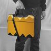 13 inch Laptop Tote Bag Men Women Mustard Yellow and Black Shoulder Laptop Sleeve Briefcase Messenger Computer Bag view 2