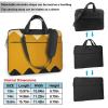 13 inch Laptop Tote Bag Men Women Mustard Yellow and Black Shoulder Laptop Sleeve Briefcase Messenger Computer Bag view 3