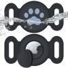 4 Pack Waterproof Airtag Dog Collar Holder, Protective Anti-Lost Airtag Case for GPS Dog Tracker, Silicone Airtag Cat Collar Dog Airtag Holder for Pets view 2