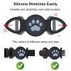 4 Pack Waterproof Airtag Dog Collar Holder, Protective Anti-Lost Airtag Case for GPS Dog Tracker, Silicone Airtag Cat Collar Dog Airtag Holder for Pets view 4