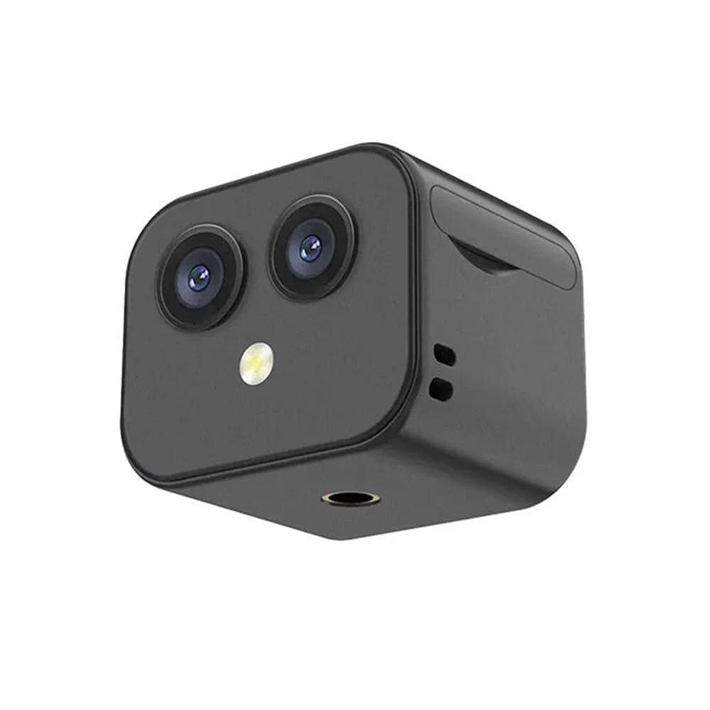 Andoer 4K WiFi Camera Wireless Monitor Camera Dual Lens 170 Wide Angle APP Remote Two-Way Intercom Built-in Battery Magnetic Wireless Camera for Home Office Outdoor Indoor