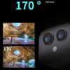 Andoer 4K WiFi Camera Wireless Monitor Camera Dual Lens 170 Wide Angle APP Remote Two-Way Intercom Built-in Battery Magnetic Wireless Camera for Home Office Outdoor Indoor view 4