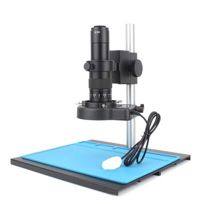 JOEBO Microscope Kit 2K 60FPS 48MP USB Electronic Digital Video Microscope Camera 180/130X Zoom C Mount Lens 56 LED Repair Tools Microscope Lens Adapters (Color : D 180X No Camera)