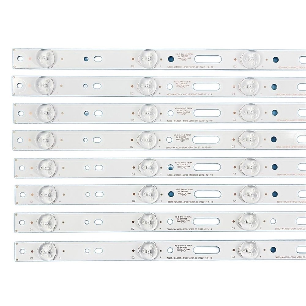 UFDIPLMY LED Backlight Bar Strip Compatible with Erisson 43LES70T2 Inno-Hit IH43E30 5800-W43001-5P00 VER02.00 02K03117A 05-1A035A-03A