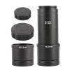 0.5X Microscope Adapter Lens C Mount Lens 23.2 To 30/30.5mm Electronic Eyepiece Reduction Lens For Microscope CCD Camera Microscope Adapter Trinocular To Monitor Bracket For Smartphone-camera For Ccd view 1