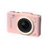 Andoer 4K Digital Camera Digital Video Camera 48MP Photo 2.8 Inch Screen 16X Digital Zoom AF Auto Focus Anti-Shake Motion Detection Built-in Flash Battery Beauty Filters Birthday Festival Gift, Pink view 1