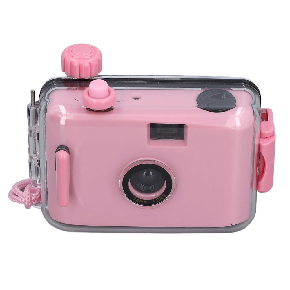 Yunseity 35MM Film Camera, Reusable Film Camera with Case, Shutter Speed 1/100s F/9 28MM Lens, Lightweight Film Camera for Photo Shoot (Light)