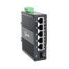 90~250V AC Input Industrial 6 Ports Gigabit Ethernet Switch 5 Port RJ45 10/100/1000Mbps Din Rail Mount Network Switch with SFP Slot Copper to Fiber Switch view 1