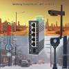 90~250V AC Input Industrial 6 Ports Gigabit Ethernet Switch 5 Port RJ45 10/100/1000Mbps Din Rail Mount Network Switch with SFP Slot Copper to Fiber Switch view 4