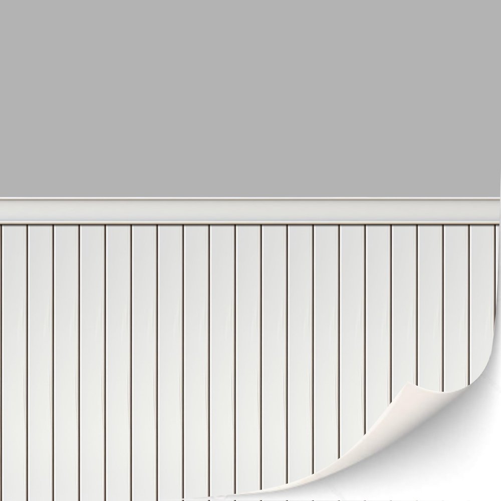 3 Sheets Self-Adhesive Wall Cladding for Dollhouse 1:12 Scale (Wood Paneled Wall (Gray))
