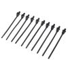 LuckQi M6 M8 M10 Hole Removable Threaded Nylon Plastic Vehicle Motocycle Cable Tie Car Harness Retainer Clip Push Mount Auto Fasteners, Black view 1