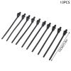 LuckQi M6 M8 M10 Hole Removable Threaded Nylon Plastic Vehicle Motocycle Cable Tie Car Harness Retainer Clip Push Mount Auto Fasteners, Black view 2