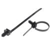 LuckQi M6 M8 M10 Hole Removable Threaded Nylon Plastic Vehicle Motocycle Cable Tie Car Harness Retainer Clip Push Mount Auto Fasteners, Black view 3