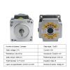 ESXSWYDR 34 Stepping Motor 450A D=12.7mm 14mm 2-Phase 4.5Nm 4.0A Drive 4-Lead Cable, Milling Machine Woodworking Engraving (Size : Milling Shaft 14mm) view 3
