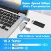 Togconn USB 3.0 Adapter, USB A Male to Female Connector Converter Extender, Support Charge & Data Sync for PC, Laptop, Mouse, Keyboard, USB A Charger view 3