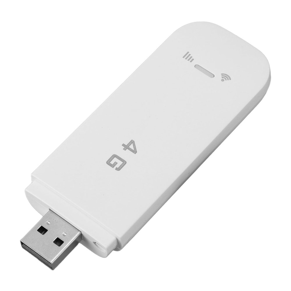 Yoidesu 4G LTE USB Modem, Portable Router with SIM Card Slot Europe Asia Version, High Speed Pocket Mobile Hotspot Mini Travel Router Unlocked 4G Dongle, Support 10 Users (White)