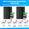 90 Degree USB 3.0 Adapter 2 Pack, (Up and Down) Right Angle USB Type-A Male to Female USB L Shape On The Go (OTG) Connector Extender Support Charge & Data Sync (5Gbps) for PC, Laptop, Mouse, Keyboard view 2