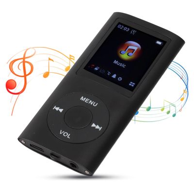 Zunate MP3 Music Player, 1.8 Inch TFT Screen, HiFi Sound, 7 Sound Modes, USB Rechargeable, Easy Volume Control, Multifunction, 200mAh, Easy to Carry for Sports Cycling (Plus 8GB Card)