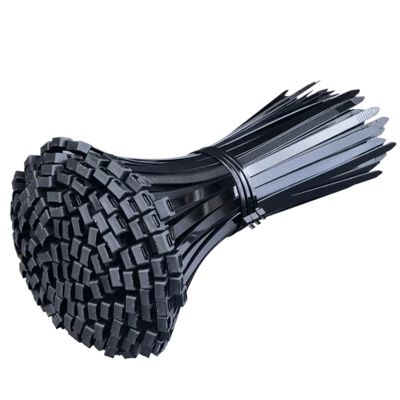 500Pcs Plastic Nylon Cable Ties Self-Locking Cord Ties Straps Adjustable Cables Fastening Loop Home Office Wire Zip Tie (Size : 3.0x100mm- Black)