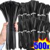 500Pcs Plastic Nylon Cable Ties Self-Locking Cord Ties Straps Adjustable Cables Fastening Loop Home Office Wire Zip Tie (Size : 3.0x100mm- Black) view 3