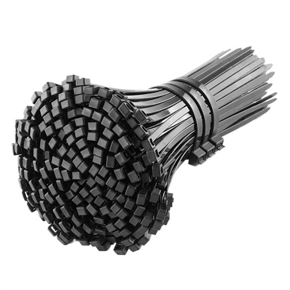 LuckQi 250PCS Self-locking Plastic Nylon Tie Black 3 * 100 3 * 150 4 * 200 Cable Tie Fastening Rings Zip Wraps Strap Nylon Cable Tie Set (Size : 4x150mm)