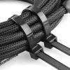 LuckQi 250PCS Self-locking Plastic Nylon Tie Black 3 * 100 3 * 150 4 * 200 Cable Tie Fastening Rings Zip Wraps Strap Nylon Cable Tie Set (Size : 4x150mm) view 4