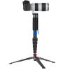 Carbon Fiber Camera Monopod, 6 Section Telescopic Camera Monopod, Anti Slip, Quick to Use with Soft Foam Handle for DSLR Photography, Live Streaming view 1