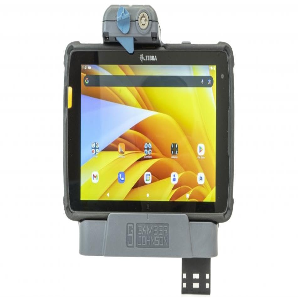 Gamber Johnson 7160-1801-20 Slim Full Port Replication Docking Station for Use with Zebra ET4X 8"" Rugged Tablet (Power Supply NOT Included), Black