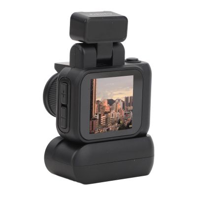 Sanpyl Small DV Camera, 1080P HD Thumb Video Recorder Mini DVR Camcorder with 1.44in Screen, Charging Case, Supports OTG, for Travel Sports Cycling (Black)