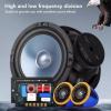 Asixxsix 2 Way Car Speakers, 2PCS 6.5 Inch Max Power 180 Watts 4 Ohm Bass Treble Audio Sound Speakers Universal Round Car HiFi Stereo Sound Speaker System with Horns for Most Cars, Asixxsixst8e542a0u view 3