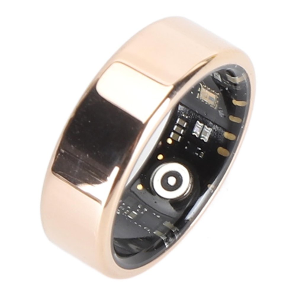 Diyeeni Smart Ring Health, BT5.0 Sleep Monitoring IP68 Magnetic Charging, for Men Women Size 10 (Rose Gold)