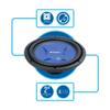 Jensen J4W12 12-Inch Subwoofer | 1,200 Watts Peak Power | Blue Woofer Cone with Double Stitched Rubber Surround view 2