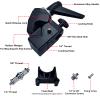 Jorixxy Super Clamp for Round Pipe Flat Surface,for Photography Studio Camera And Video Lighting Mounting,Multi-Function Studio Clip Mount (1 x Super Clamp) view 2
