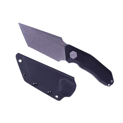 Damned Designs Yokai - Fixed Blade Tactical Knife | 4.3" 14C28N Tanto Blade, G10 Handle, Kydex Sheath