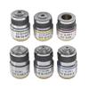 ZTBH Microscope Accessories Kit 185 Achromatic Pure Copper Objective Lens 4X 10X 20X 40X 60X 100X RMS 20.2mm for Biological Microscope Conjugate Distance 185 mm Microscope Slides(Color:4X10X40X100X) view 3
