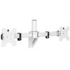 VIVO Premium Dual 21 to 32 inch LCD LED Monitor Wall Mount, Heavy Duty Telescoping Arms, Flush Wall Setup, Fits 2 Screens, White, MOUNT-TS32W view 1