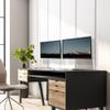 VIVO Premium Dual 21 to 32 inch LCD LED Monitor Wall Mount, Heavy Duty Telescoping Arms, Flush Wall Setup, Fits 2 Screens, White, MOUNT-TS32W view 2