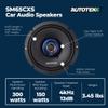 Autotek Street Machine 6.5" 2-Way Shallow Car Audio Coaxial Speakers with Neo Mylar Soft Dome Tweeters for Crystal Clear Sound & Poly Cones, Pair view 4