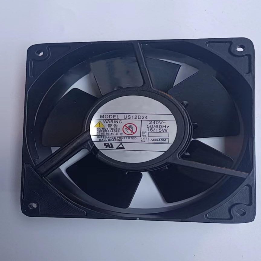 US12D24 AC240V 16/15W 12038 12cm 2-pin All-Metal high Temperature Cooling Fan